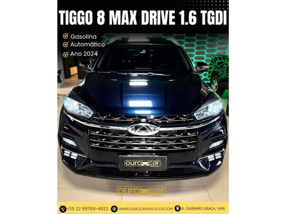 CAOA CHERY TIGGO 8 1.6 TGDI GASOLINA TXS MAX DRIVE DCT